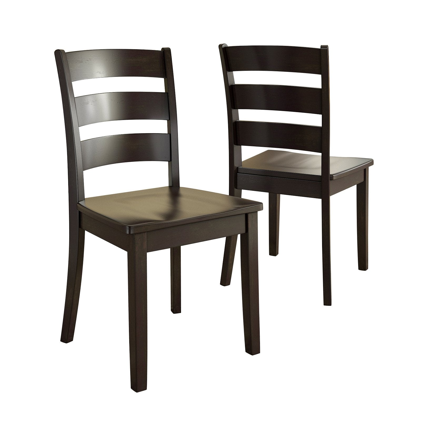 Lexington 7-Piece Dining Set with 60 Dining Table and 6 Ladder Back Chairs, Antique Black