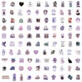 thumbnail image 3 of Calcomanías de vinilo impermeables con forma de calavera, 100 unidades por lote, 3 of 4