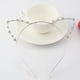 thumbnail image 4 of Diadema con orejas de gato, 2 uds., diadema para fiesta, tocado con diamantes de imitación, suministro para disfraz de gato, 4 of 7