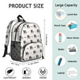 thumbnail image 6 of Cartoon Pug Dog Backpack Backpack for School,Cute School Bag,Schoolbag with Adjustable Shoulder Straps & Padded Back,13.8"x11.4"x6", 6 of 6