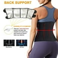 thumbnail image 4 of Lilvigor Polymer Sweat Waist Trainer Waist Trimmer Belts for Women Slimming Body Shaper Sauna Exercise Shapewear Double Wrap Belt, 4 of 6
