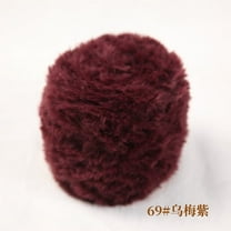 NAMZI 100g Super Chunky Chenille Yarn, Bulky Fluffy Thick Plush Yarn, Ideal for Crocheting, Hand-Knitted Blankets & Cozy Knitting Projects ,Dark Red