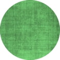 thumbnail image 1 of Ahgly Company Indoor Round Oriental Emerald Green Industrial Area Rugs, 6' Round, 1 of 4