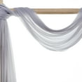 thumbnail image 4 of MDS Pack of 25 yard Wedding Arch Draping Fabric sheer Chiffon Fabric Drapery for Wedding Ceremony Reception Swag and Backdrop Decorations Fabric 60” width - cool gray, 4 of 6