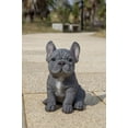 thumbnail image 2 of Figura Hi-Line Gift con forma de cachorro de bulldog francés, color azul, gris, 2 of 8