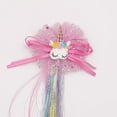 thumbnail image 5 of Little World Hair Clips for Girls, 6 Pcs Rainbow Hair Extensions, Unicorn Hair Clips for Girls Toddler Kids Ponytails, Hand-made Cute Glitter Hair Accessories, 5 of 10