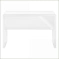 thumbnail image 5 of Desks: 48" Home Office Computer Desk with Storage Drawers, Glossy White Laminate, Modern | White | MDF, 5 of 12