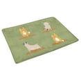 thumbnail image 2 of MKHERT Cute Pugs and Cats Doing Yoga Cartoon Funny Animals Doormat Rug Home Decor Floor Mat Bath Mat 30x18 inch, 2 of 3
