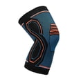 thumbnail image 1 of Tignapoo Support de Genou Haute Performance pour Sports : Idéal pour la Course, le Cyclisme, le Basketball, et Plus – Taille m, Couleur Bleue, en Nylon et Spandex Durables, 1 of 6