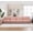 Pink, variant on LQLI Modern Flannelette 4 Seater Sofa, Upholstered Couch Chair with Solid Wood Frame & High Density Foam, Modular Sofa Set for Living Room, Office, Reception Room, Lounge, Club
