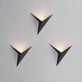 thumbnail image 2 of LED Indoor Wall Light 3W, Creative Triangle Black Wall Light Warm White Modern Metal Wall Light Bedroom Living Room Stairway, 2 of 4