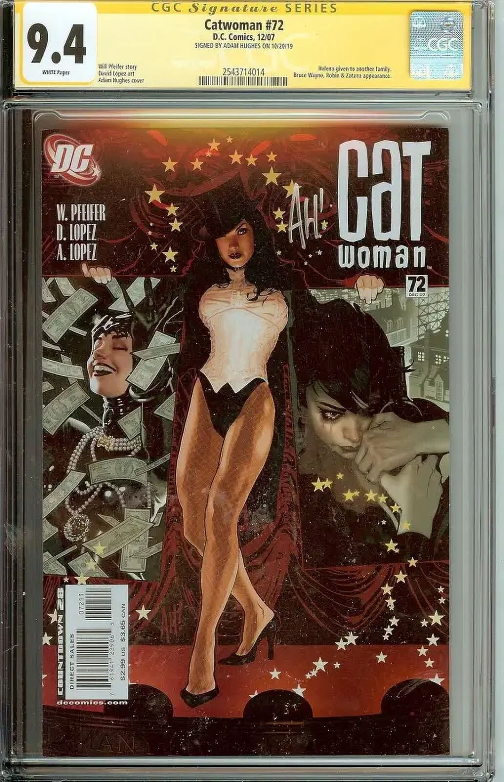 Catwoman #72 Signed by Adam Hughes CGC 9.4