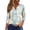 #01 Yellow, variant on Women Easter shirt V-Neck 3/4 Length Sleeve Colored Eggs Print Tunic Tops Dressy Trendy Casual Shirts Floral Y2k T Shirt, #01 Light Blue, XL
