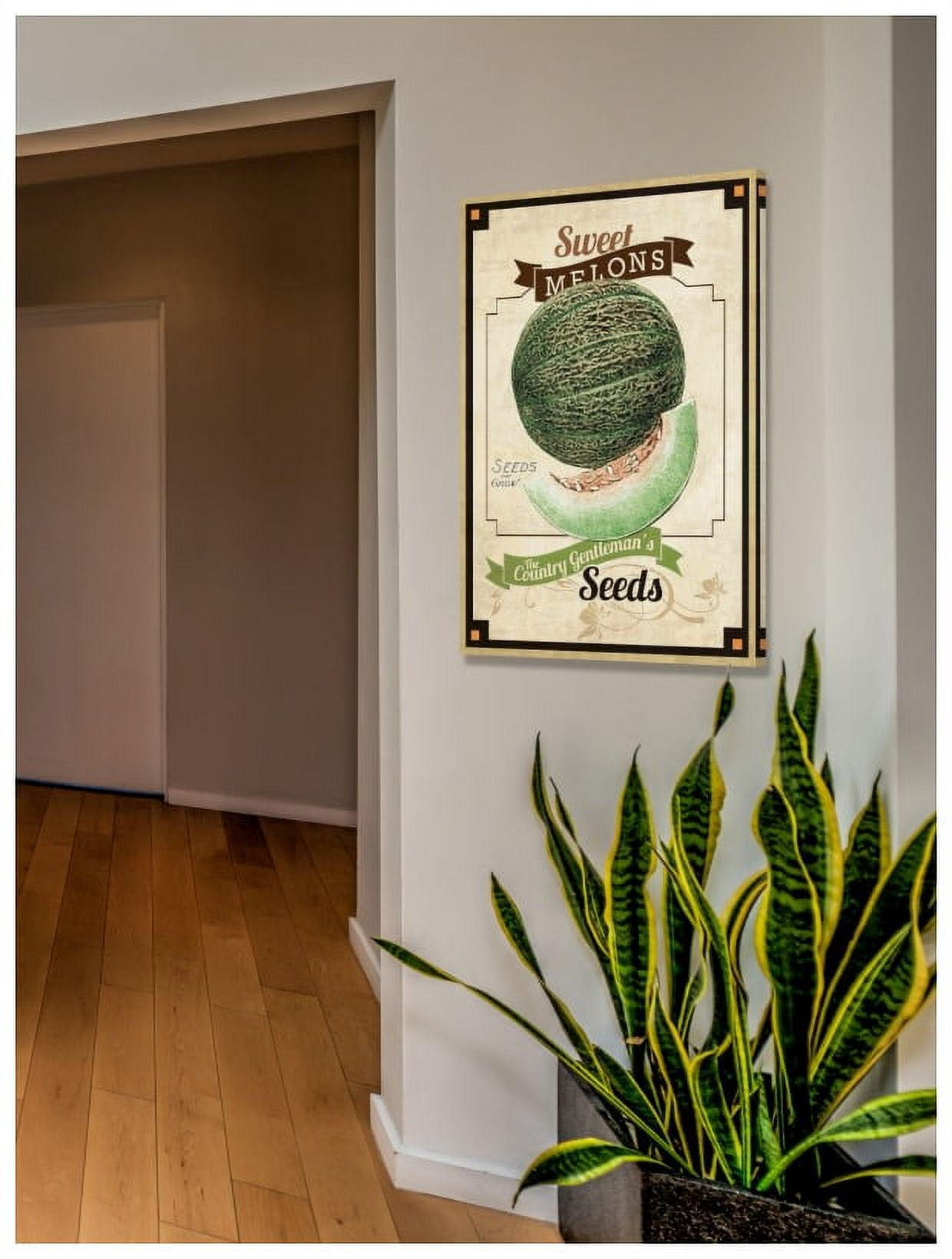 Marmont Hill "Seed Packet Melon" Painting Print on Canvas