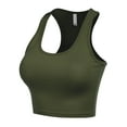 thumbnail image 3 of FashionMille Women's Cotton Basic Sleeveless Racerback Crop Sports Active Tank Top, 3 of 5