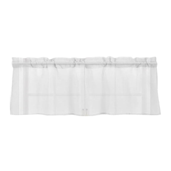 Kitchen Curtain Natural Linen Short Curtain for Bedroom or Living Room Privacy