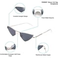 thumbnail image 2 of Gafas de sol FEISEDY Small Cat Eye para mujer PUNK Party Metal, 2 of 4