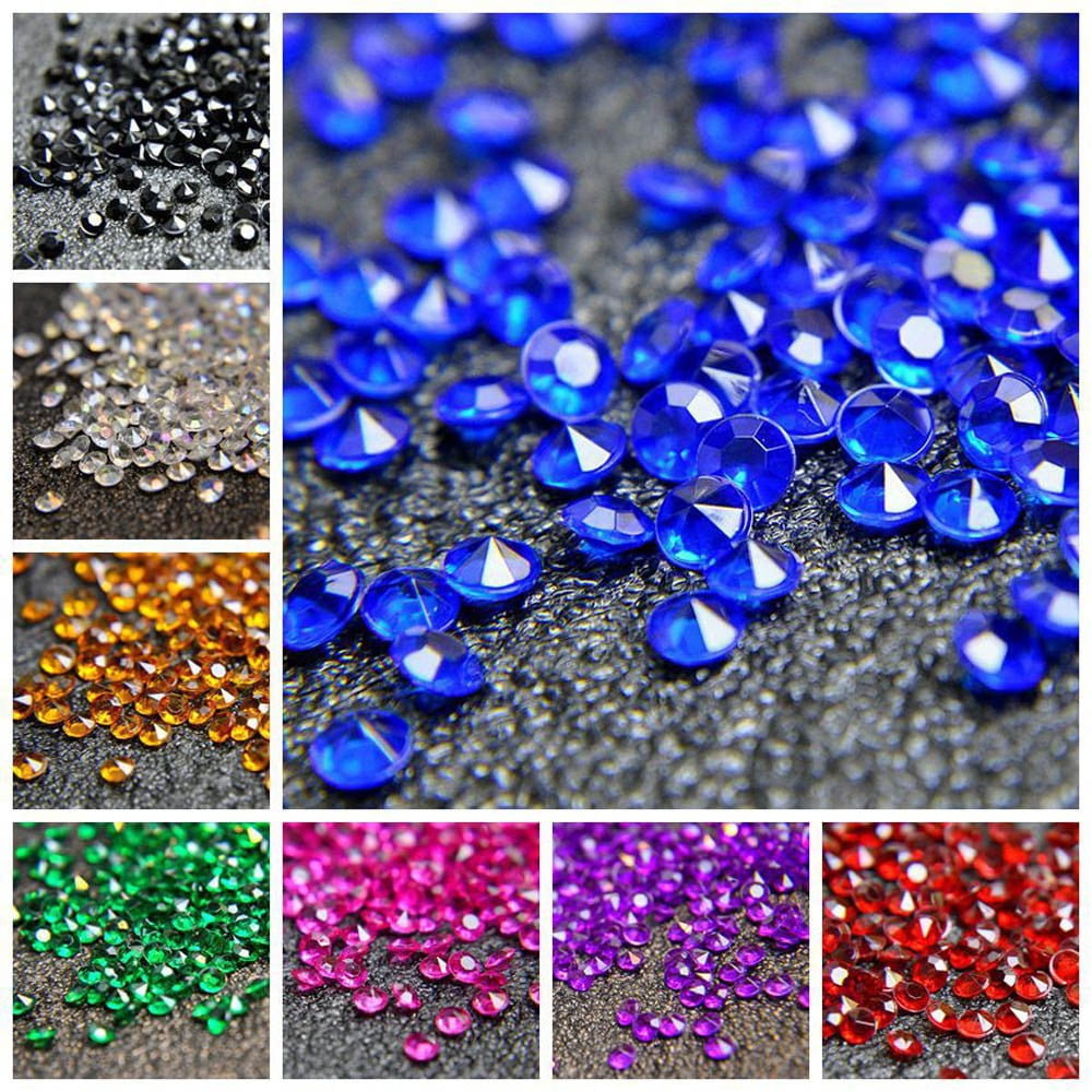 5mm Wedding Table Confetti Decoration Diamond Gems Scatter Crystals Light Blue 