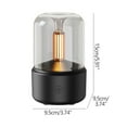 thumbnail image 3 of Ovzne Usb Desktop Candle Aroma Diffuser - 9.5X9.5X10.5Cm Humidifier With Simulated Candlelight, Aromatherapy Function, Type-C Cord For Home Office, 3 of 7