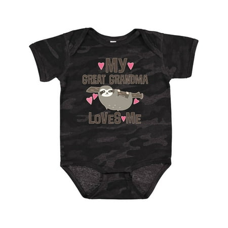 

Inktastic My Great Grandma Loves Me Gift Baby Girl Bodysuit
