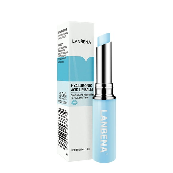 LANBENA Hyaluronic Acid Lip Balm Lip Plumper Natural Extract Fade Lip Lines Nourishing Moisturzing Lipstick Long-lasting Lip Care Daily Use