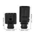 thumbnail image 4 of 1 Set Horn Connector 2pcs Male and Female Terminals for Audi A6 2019-2020 Black, 4 of 7