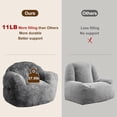 thumbnail image 6 of Historyli Compact Bean Bag Chair for Adults, Space-Saving Lounge Chair with Ergonomic Backrest & Wide Armrest, High Density Foam Filler, for Apartment, 6 of 7