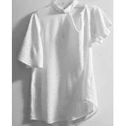 EXPRESS Deconstructed Mock Neck Tee Top Blouse White
