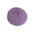 thumbnail image 2 of Dog Cat Beret Wool Yard Hat Dog Decoration Durable Adjustable Elastic Rope Costume Warm Purple, 2 of 9