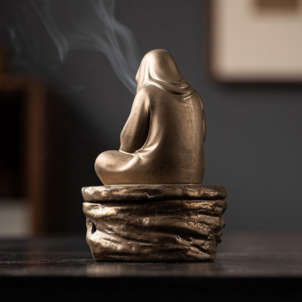 Giaone Incenses Burners Holder Censers Buddhas Statue Ceramic Incenses Burners Gift