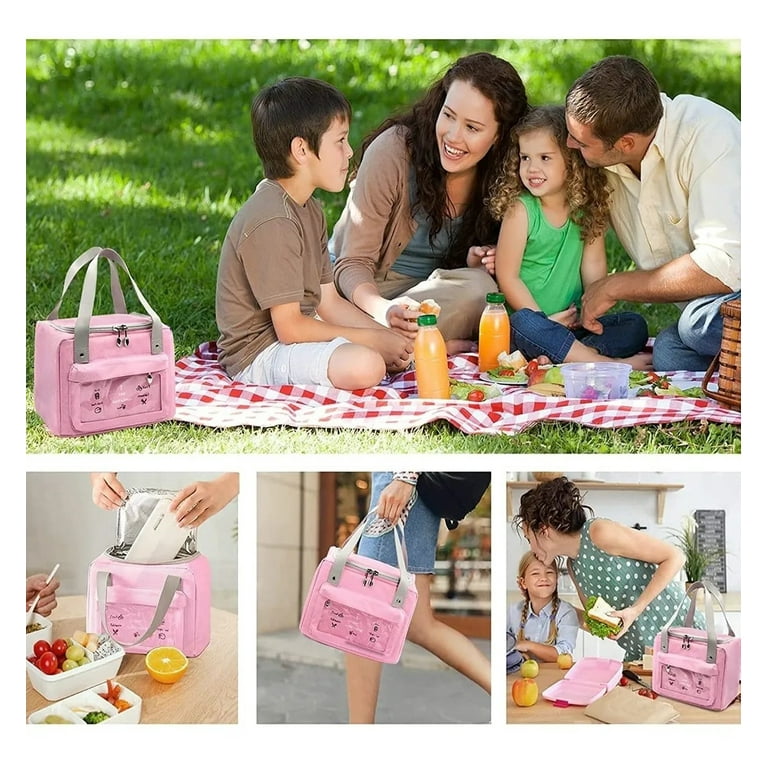 Lunch Bag Insulated Cold Picnic Carry Case Thermal Portable Lunch