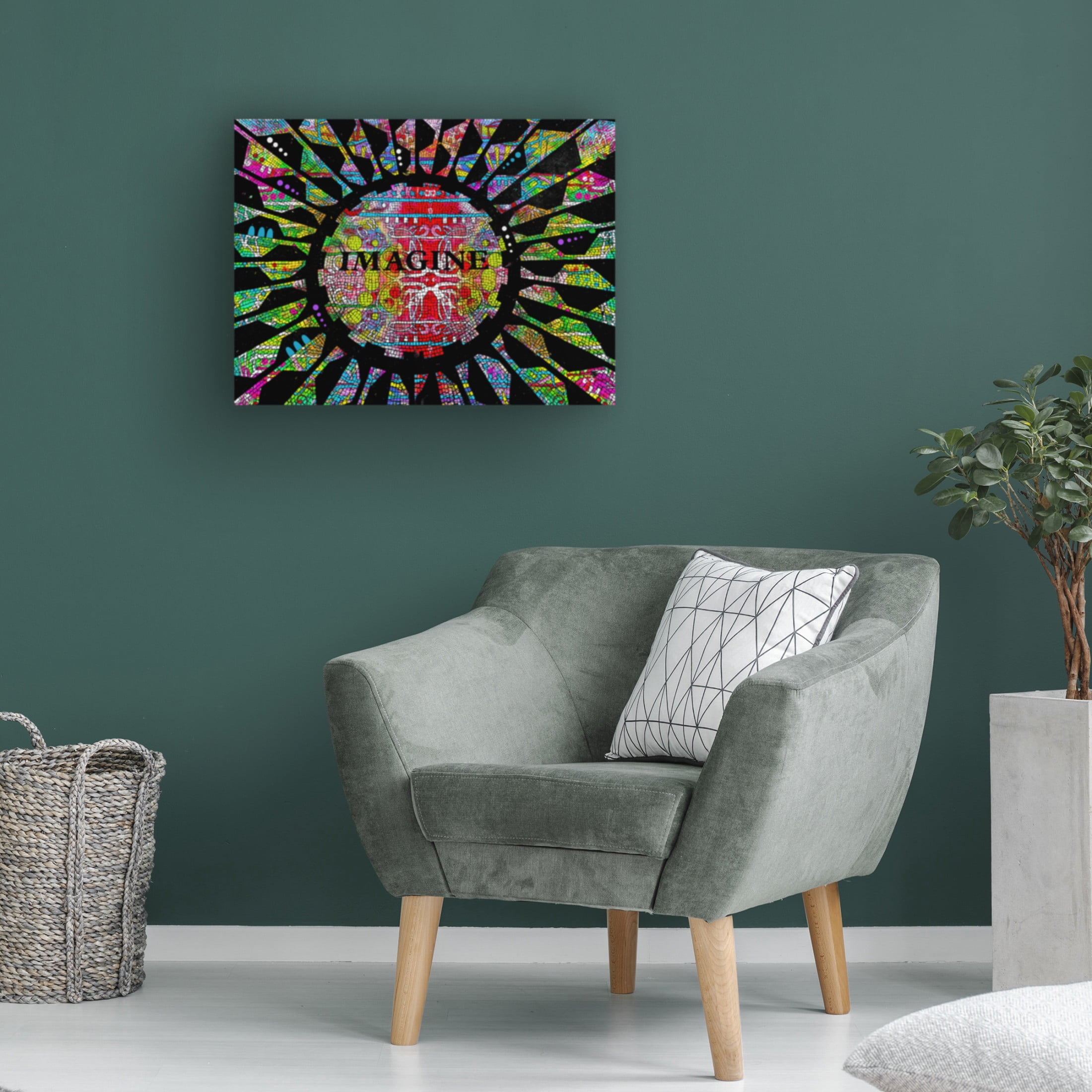 Canvas Wall Art - Dean Russo 'Imagine' Wall Art for Living Room, Bedroom, or Office Décor by Trademark Fine Art - 32 x 24 Inches