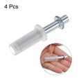 thumbnail image 3 of Uxcell 4 Pcs Hardware de Puerta Bi-Fold Pivote Superior Cargado por Resorte de 3/8" para Puerta Plegable de Bolsillo Plata, 3 of 5