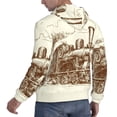thumbnail image 6 of Fotbe Men's Hoodie with Train Pattern - Kangaroo Pocket Pullover Hooded Sweatshirt, Perfect for Daily Wear, Travel, and Home-Large, 6 of 7