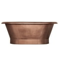 thumbnail image 3 of Sinkology Thales 5' Copper Freestanding Bathtub with Overflow (2 Faucet Holes), 3 of 5
