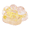A005- Yellow, variant on Cat Paw Squishy with Slow Rising Glitter Design, 1 Piece, Yellow, for Relaxation, Squeeze Toy