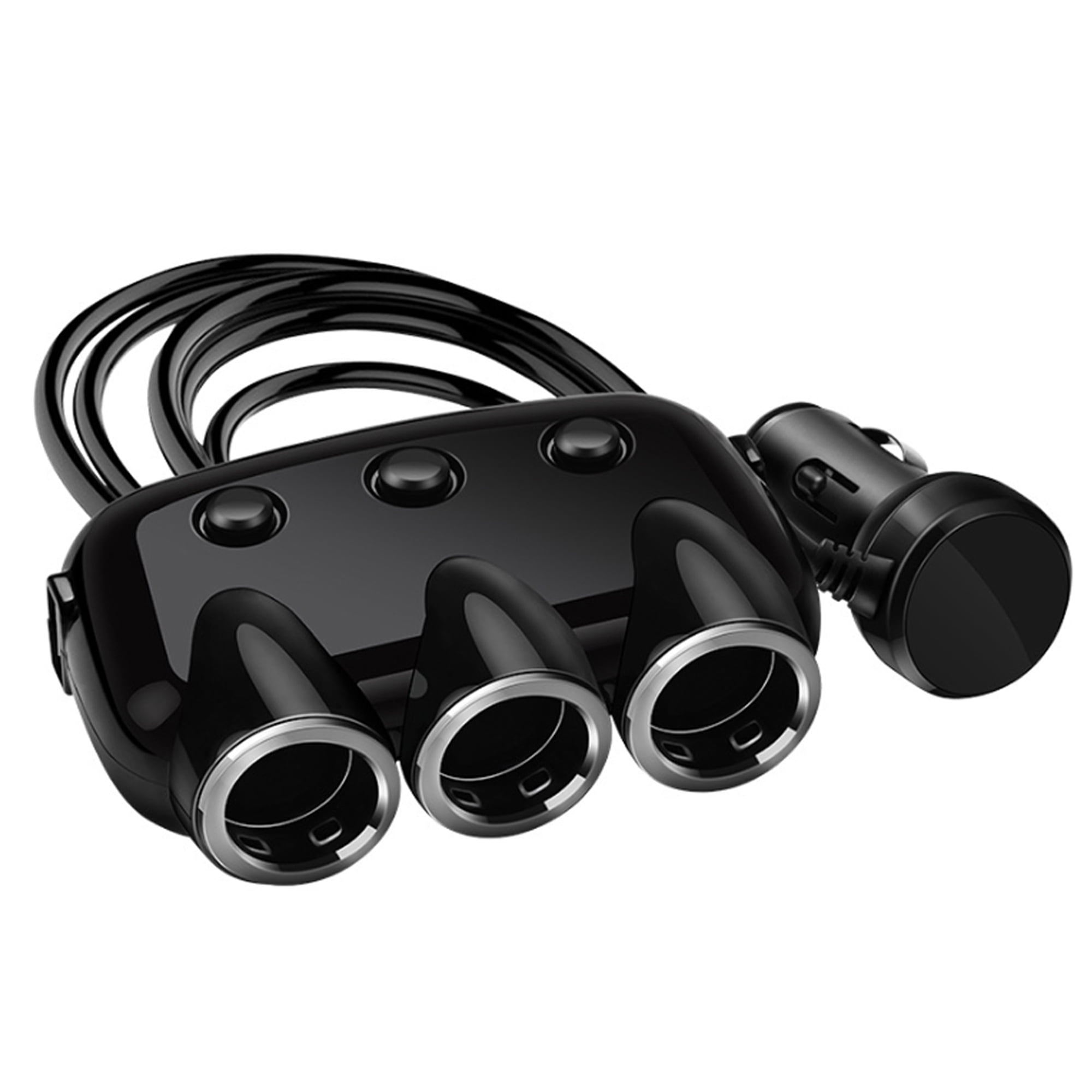 UPAIRCAS 12V 3 Way Car Cigarette Socket Lighter Splitter Cell Phone USB