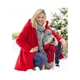 thumbnail image 3 of Woman Within Plus Size Hooded A-Line Fleece Coat, 3 of 5