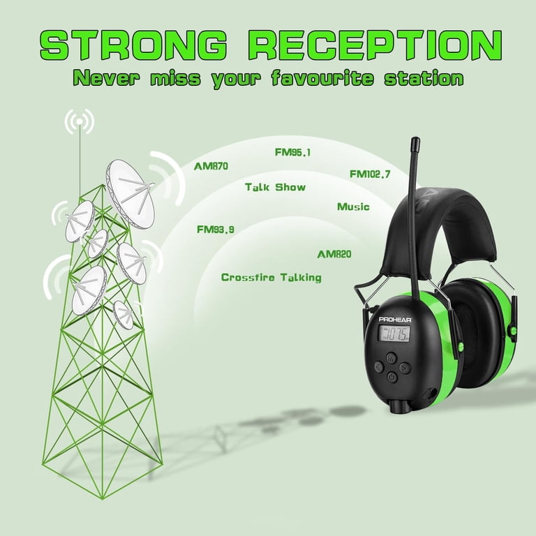 PROHEAR 027 AM FM Radio Headphones with 25dB NRR photo 3