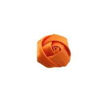 XmhyTop-A 20PCS Satin Ribbon Rose,Handmade Fabric Flowers for DIY Sewing Crafts Appliques Weddings Clothing Decor,Orange