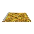thumbnail image 2 of Ahgly Company Machine Washable Indoor Rectangle Animal Yellow Traditional Area Rugs, 7' x 9', 2 of 4