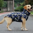 thumbnail image 5 of Aooww Warm Dog Winter Coat, Dog Sweater Cold Weather Coats Waterproof Dogs Apparel Clothes Pet Jacket Padded Vest Outfit for Small Medium Large Dogs, Winter Pet Clothes,Blue Grid,XXXL, 5 of 6