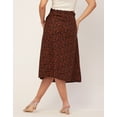 thumbnail image 4 of Moomaya Printed A-Line Skirt For Women, Front Buttoned Midi Skirts, 4 of 9