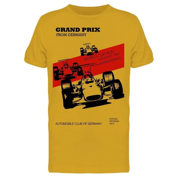 Grand Prix. Racing Cars Tee Men's -Image by Shutterstock