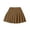 4# Khaki, variant on Girls' Pleated Mini Skirt with Undershorts - High Waist Pull-on Tennis School Uniform, Stylish Versatile for All Tops 2-14Y, Gray, 140