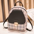 thumbnail image 1 of Mini Backpack Bag For Teenage Plaid Shoulder Bag Girls Backpack, 1 of 6