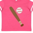 thumbnail image 4 of Inktastic Baseball Bat and Ball Boys or Girls Toddler T-Shirt, 4 of 5