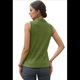 thumbnail image 3 of Top Sin Mangas con Cuello en V de Color Liso para Mujer, Verde M, 3 of 7