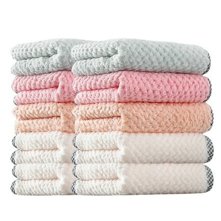 

Cleaning Cloth | Kitchen Towels With Loop | Cleaning Supplies Dish Towels For Cleaning Kitchen Tableware Bathroom Car