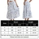 thumbnail image 2 of Falda Larga Falda básica con estampado floral Dobladillo con volantes Media pantorrilla Traje diario (Azul M) Ygjytge para Mujer Azul T 3EG, 2 of 7